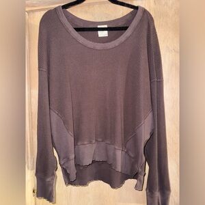 OFFLINE Aerie Waffle Knit Oversized Top size L